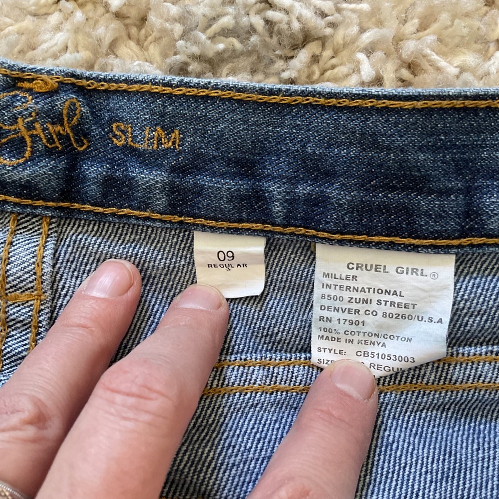 Cruel Girl Slim Fit Cotton Denim Jeans Blue Wash Womens 9 - Picture 4 of 11